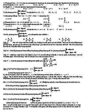 Kiểm tra chương 3 Hình 9 (Đề 2)